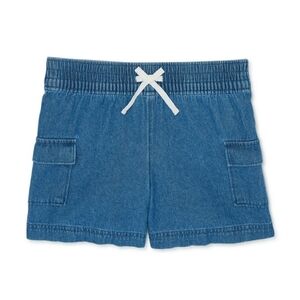 Girls Pull On Chambray Shorts Size XS 4-5